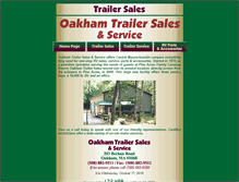 Tablet Screenshot of oakhamtrailersales.com